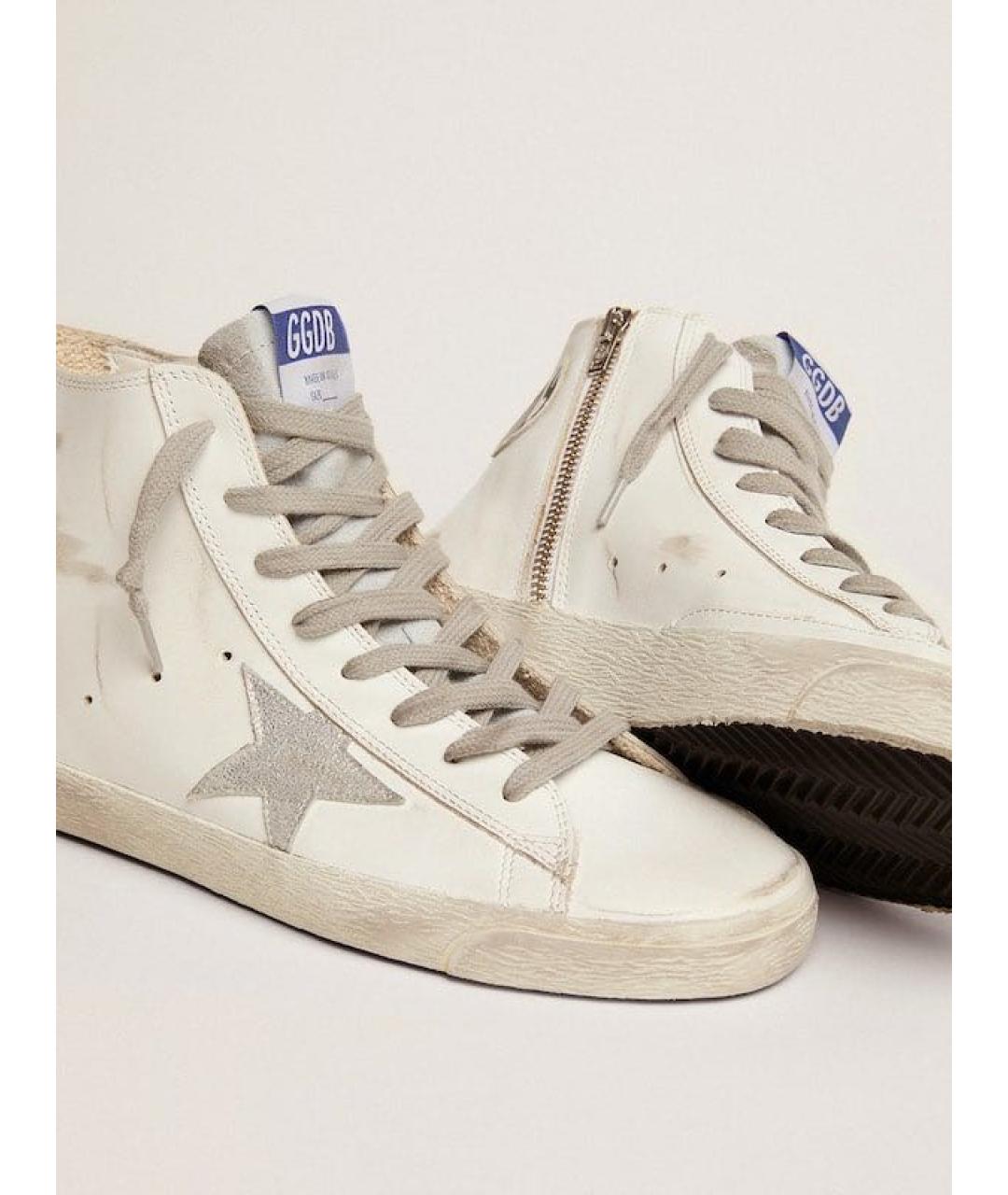 GOLDEN GOOSE DELUXE BRAND Белые кожаные кеды, фото 4