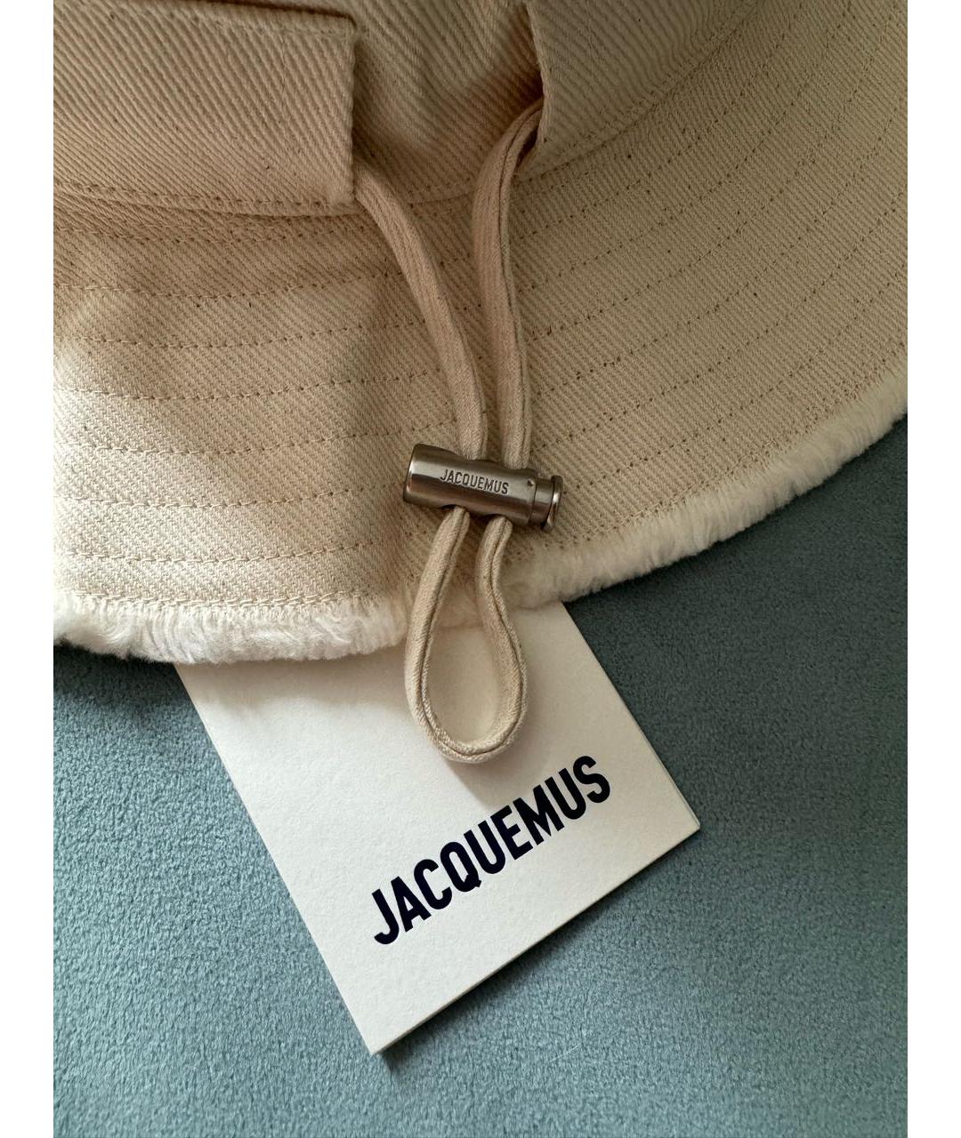 JACQUEMUS Белая хлопковая панама, фото 6