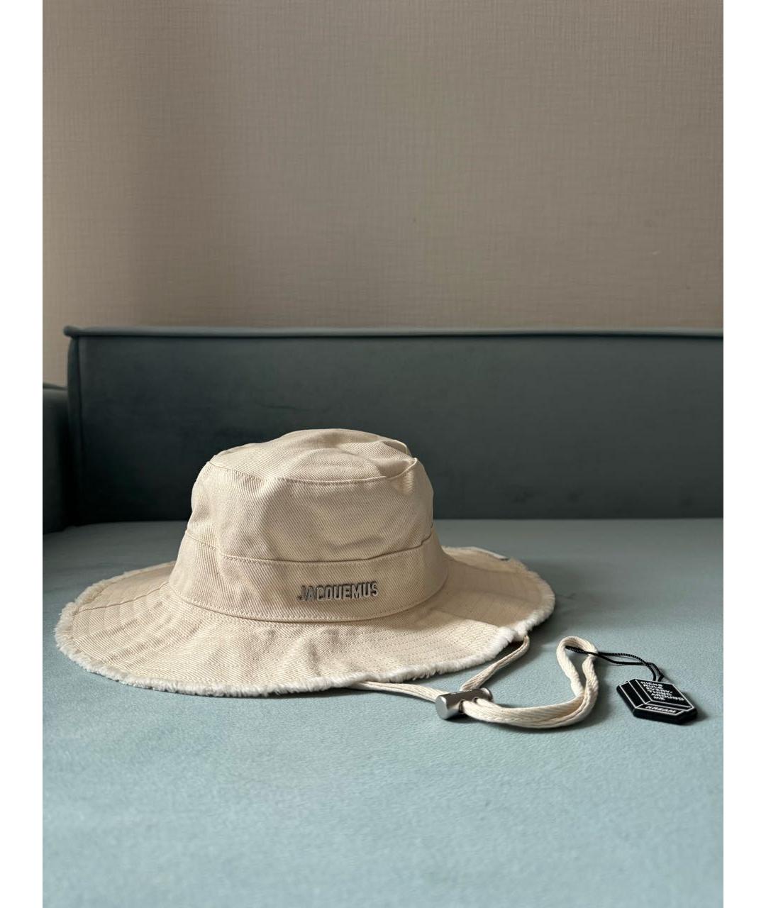 JACQUEMUS Белая хлопковая панама, фото 2