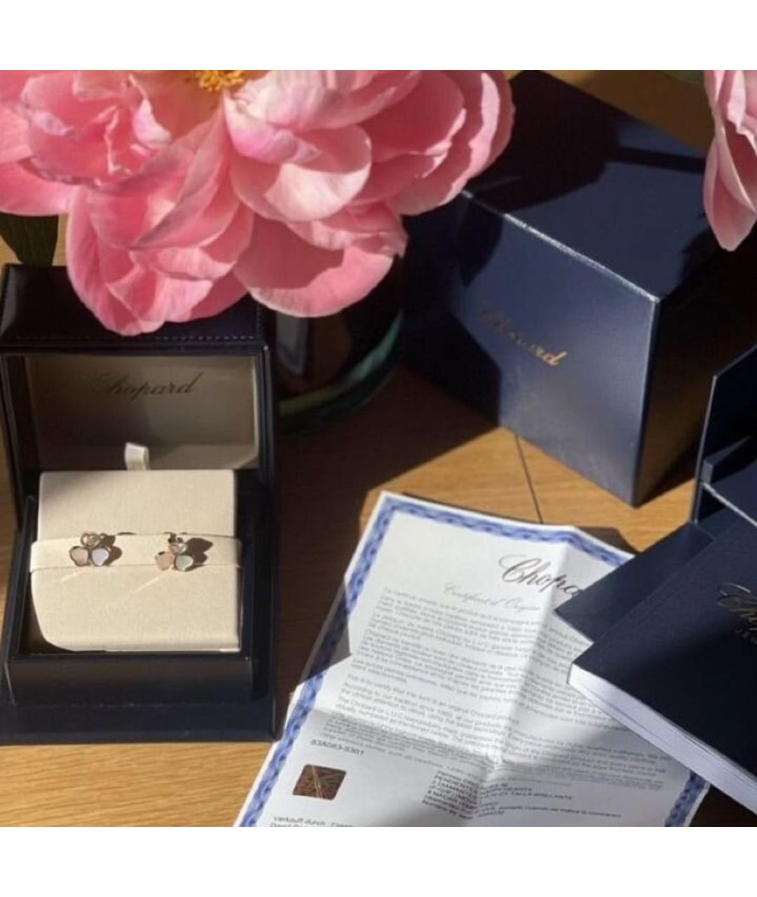 CHOPARD Золотые серьги из розового золота, фото 4