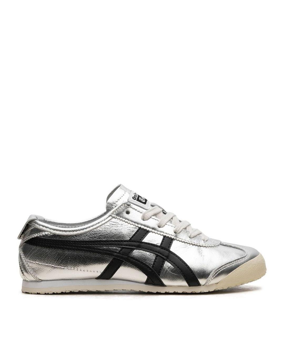 ONITSUKA TIGER Серебряные кеды из искусственной кожи, фото 1