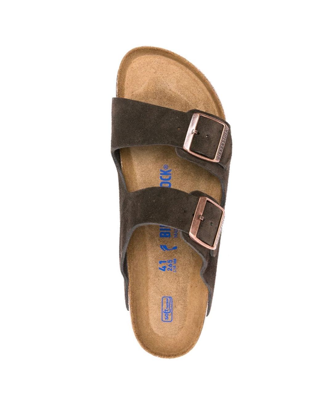 BIRKENSTOCK Коричневые замшевые сандалии, фото 3