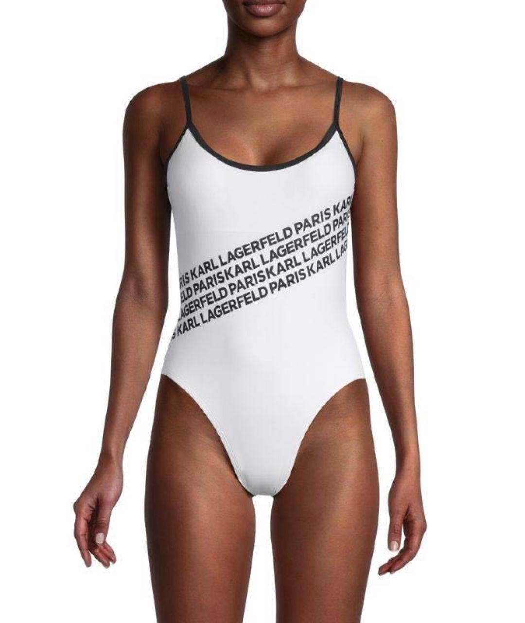 KARL LAGERFELD Белый купальник, фото 3