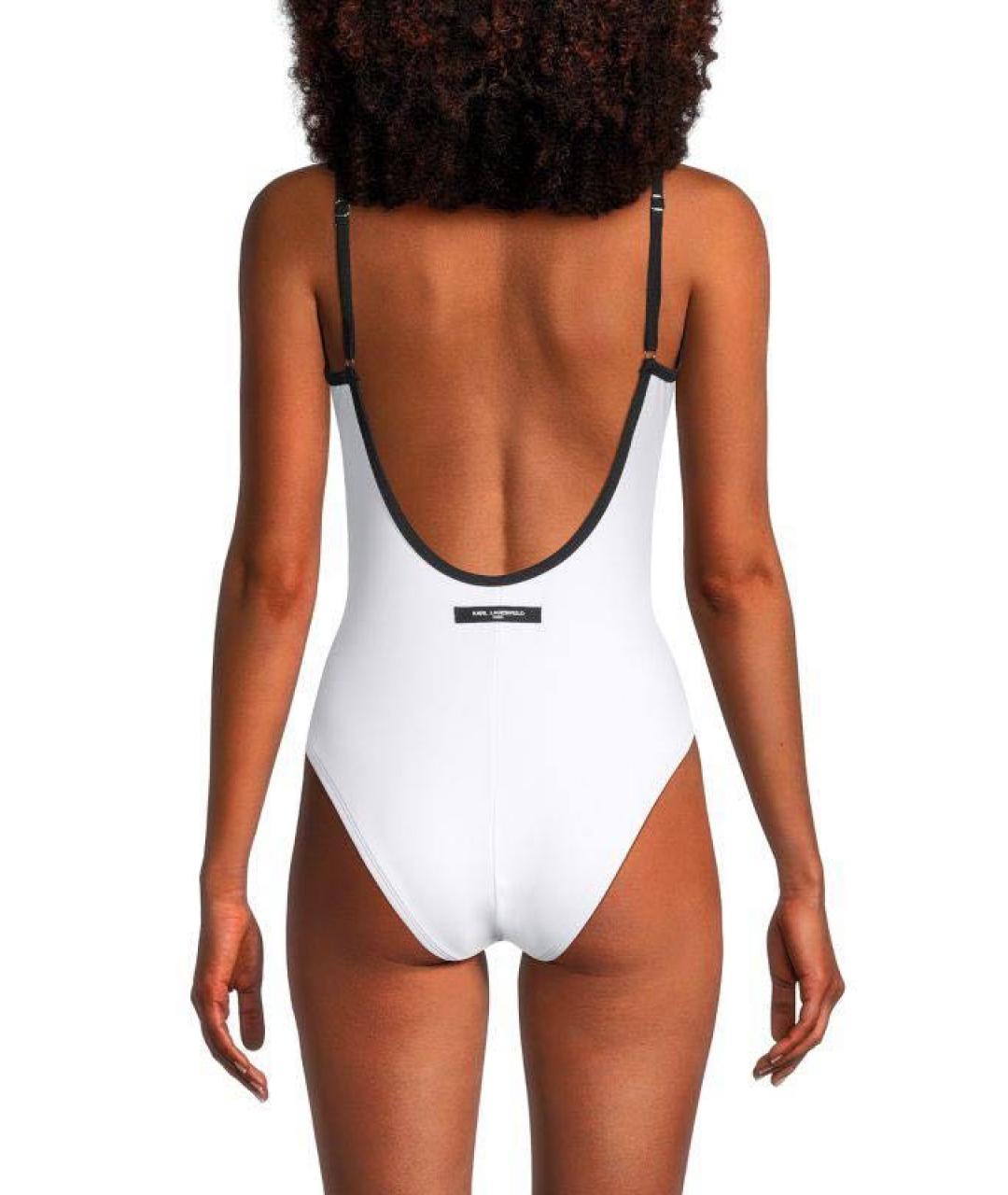 KARL LAGERFELD Белый купальник, фото 2