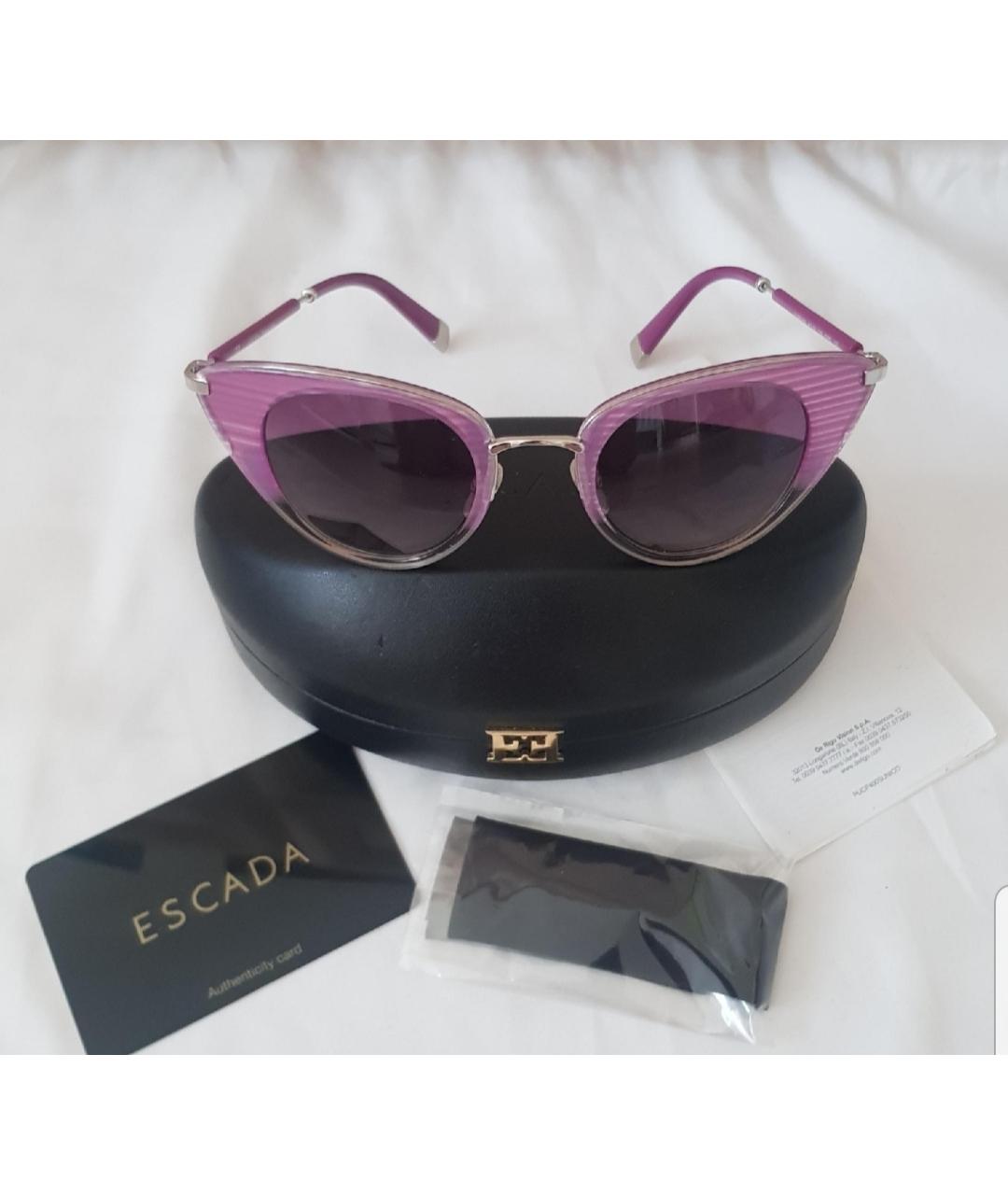 ESCADA Розовые пластиковые солнцезащитные очки, фото 3