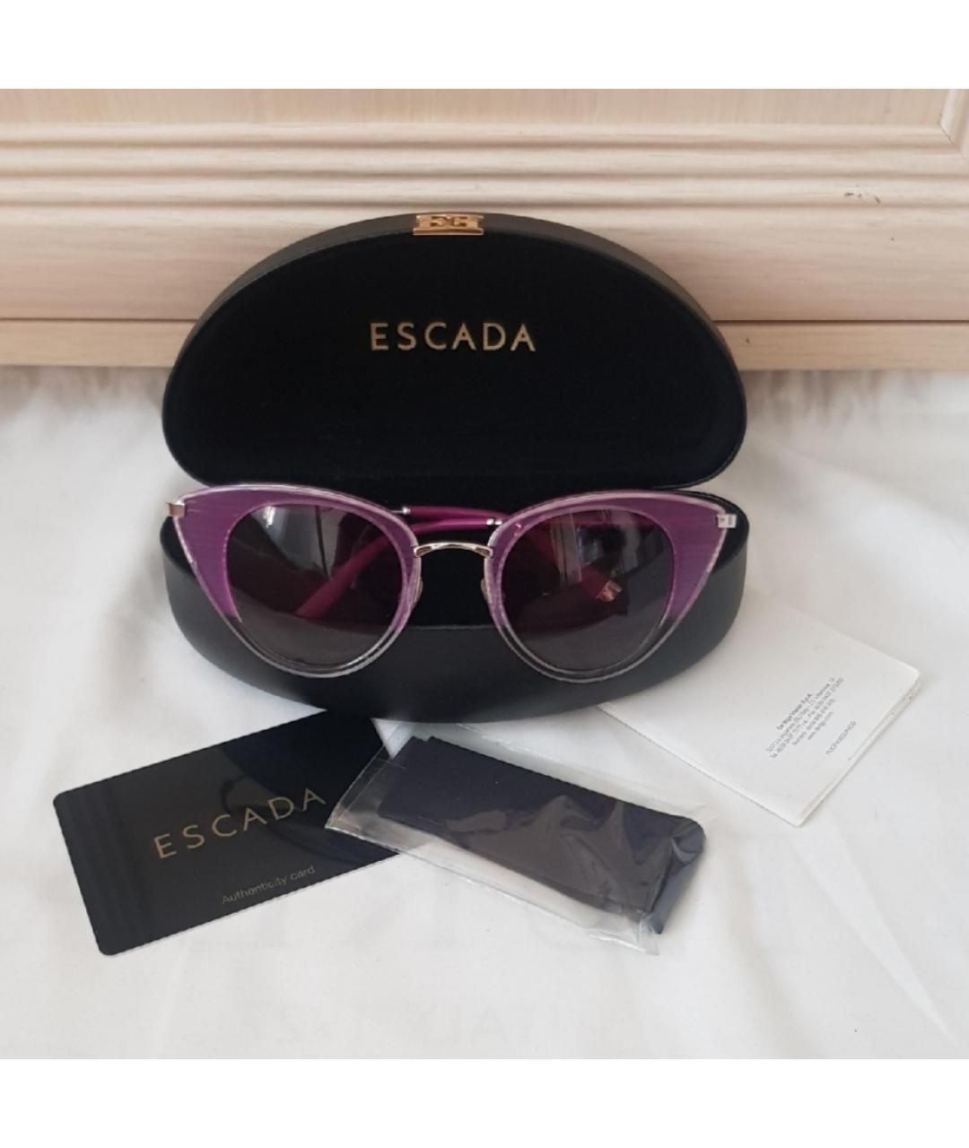 ESCADA Розовые пластиковые солнцезащитные очки, фото 2