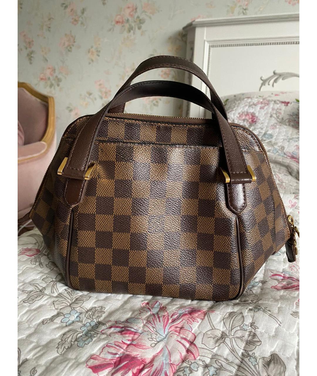 LOUIS VUITTON Коричневая сумка с короткими ручками, фото 2