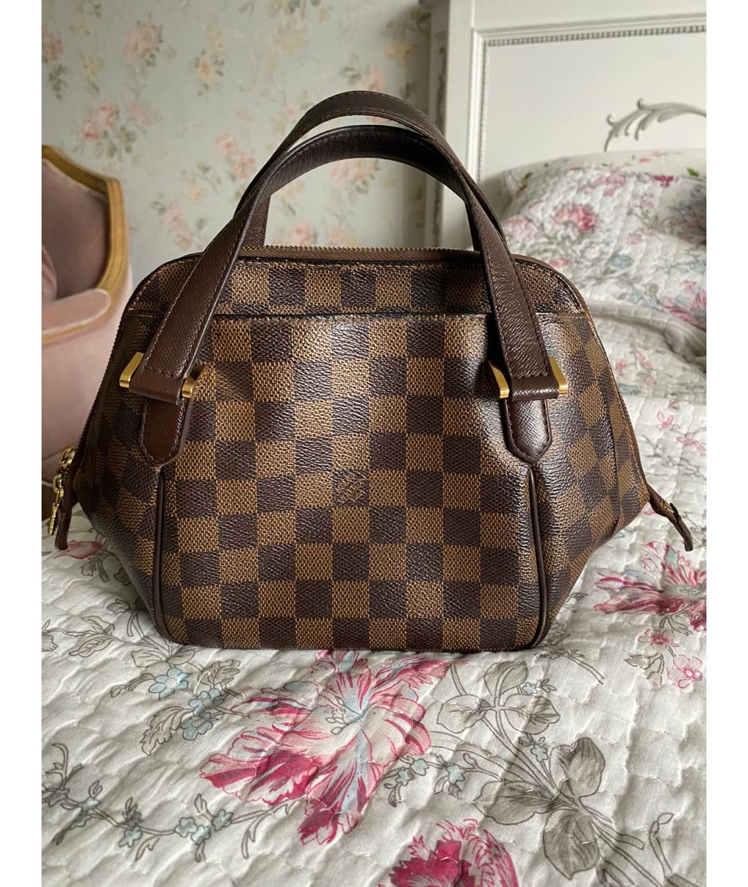 LOUIS VUITTON Коричневая сумка с короткими ручками, фото 4