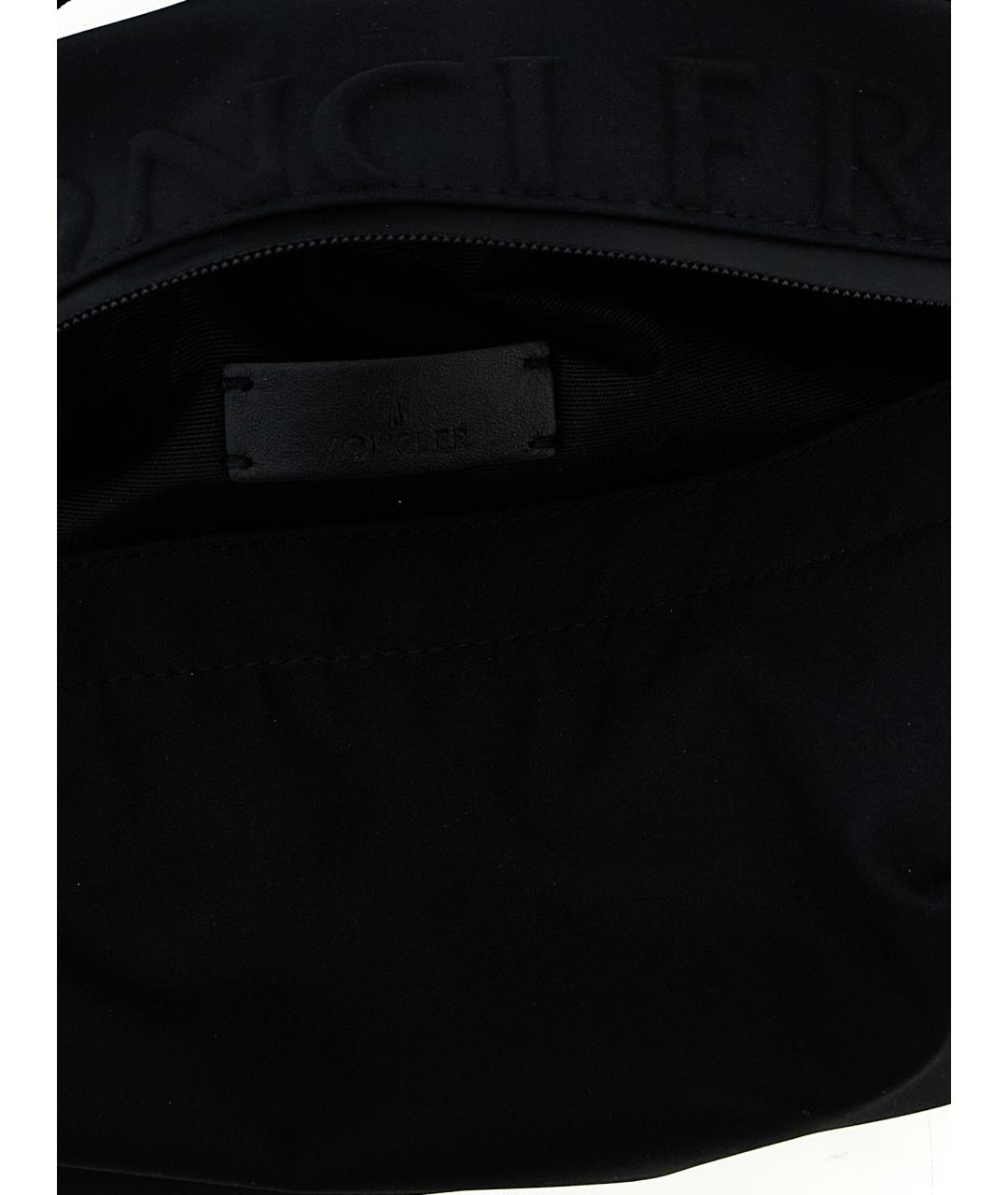 MONCLER Черная поясная сумка, фото 4