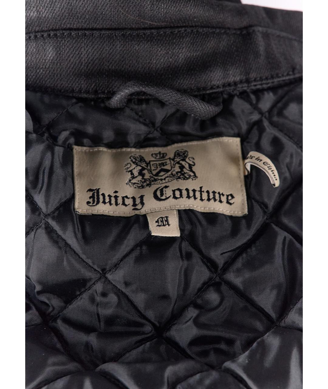 JUICY COUTURE Черная хлопковая куртка, фото 3