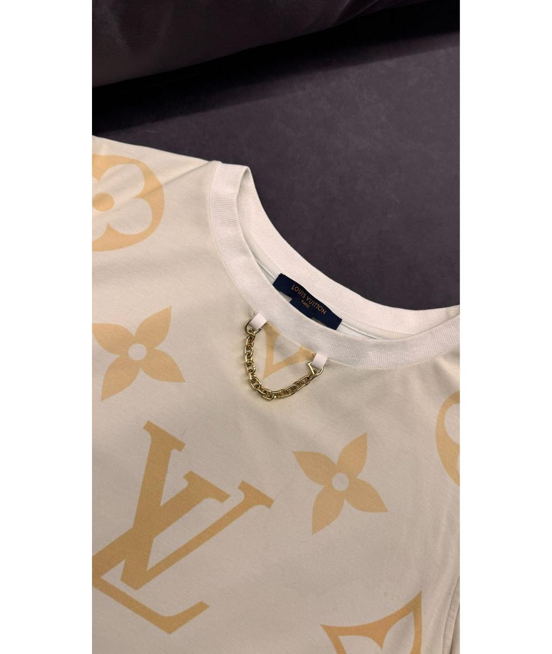 LOUIS VUITTON Желтая хлопковая футболка, фото 2