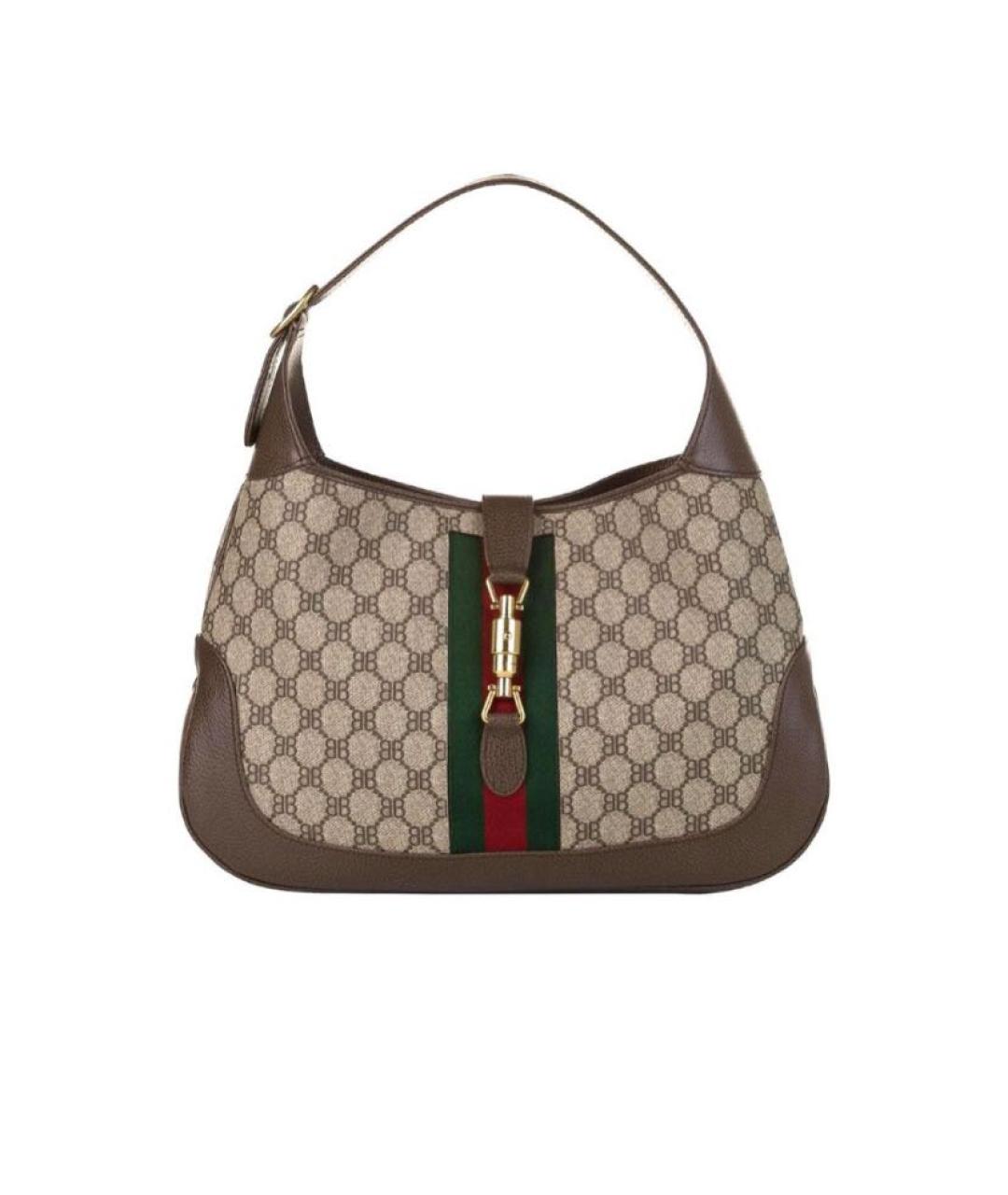 GUCCI Коричневая сумка с короткими ручками, фото 1