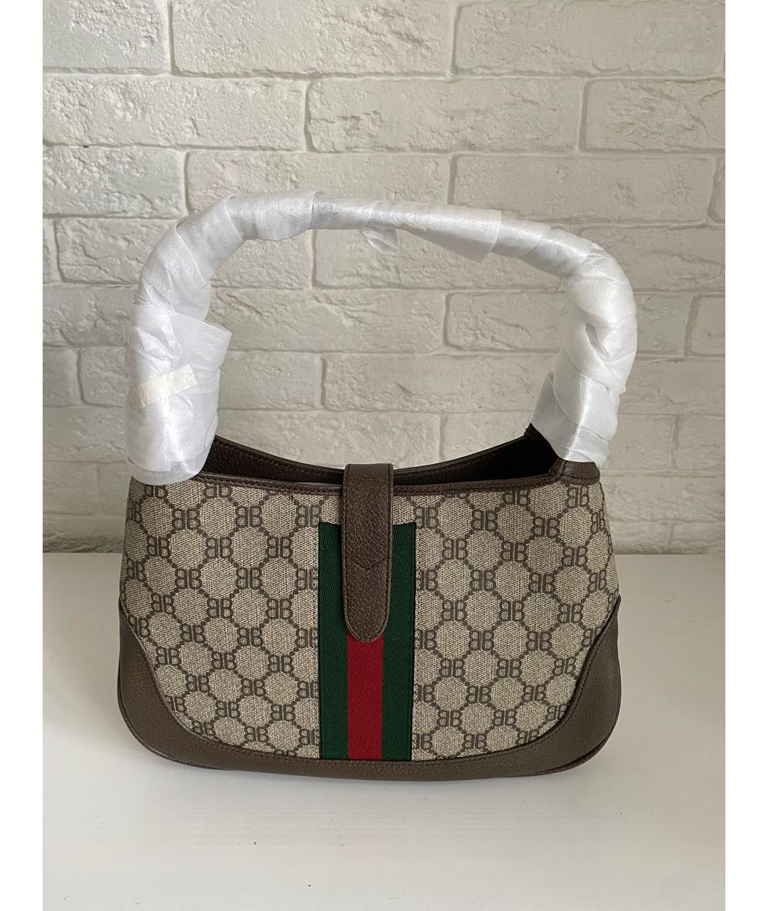 GUCCI Коричневая сумка с короткими ручками, фото 3