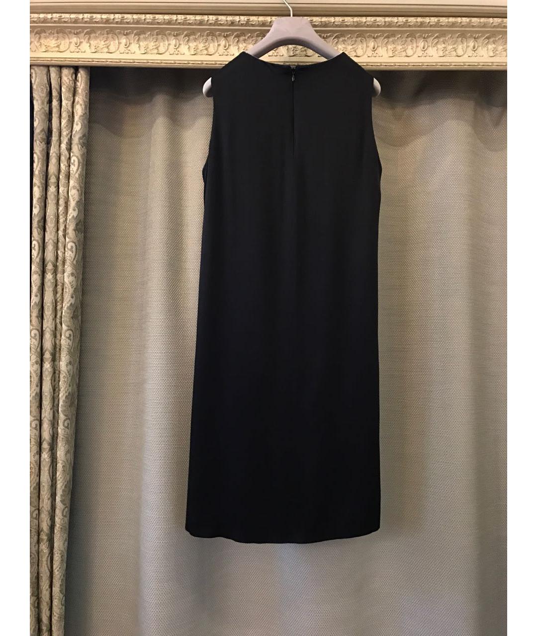 FABIANA FILIPPI Черное вискозное повседневное платье, фото 7
