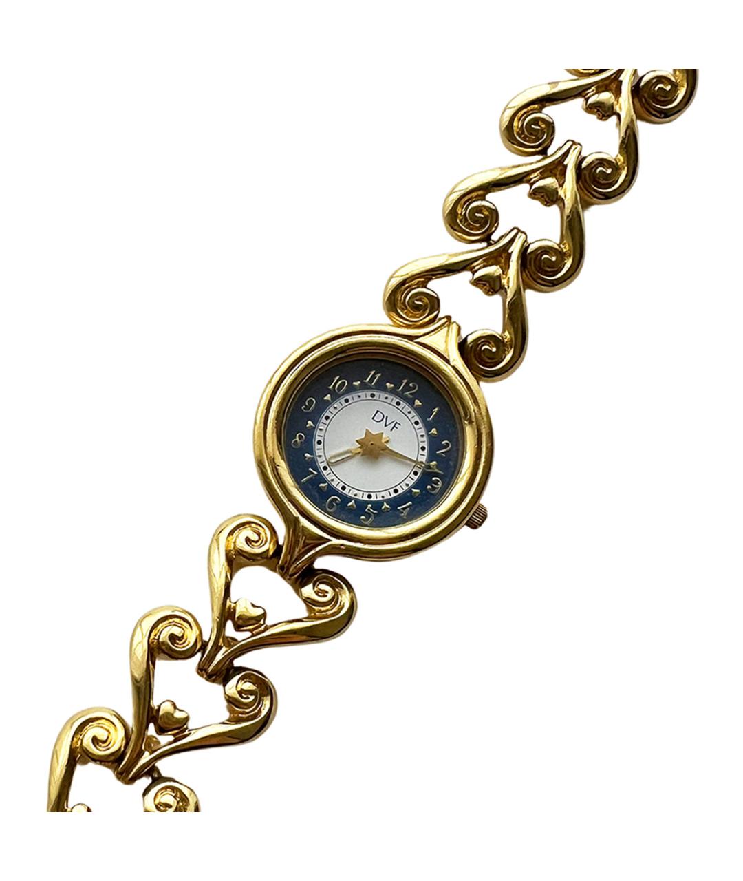 DIANE VON FURSTENBERG Золотые металлические часы, фото 2