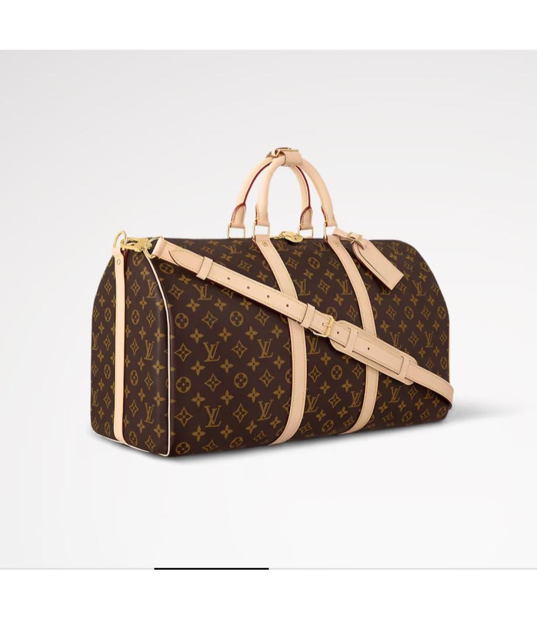 LOUIS VUITTON Коричневая дорожная/спортивная сумка, фото 2