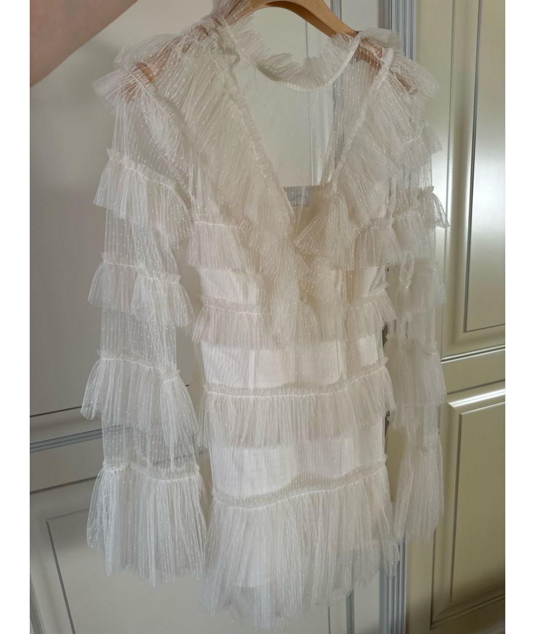 ALICE MCCALL Белое сетчатое коктейльное платье, фото 3