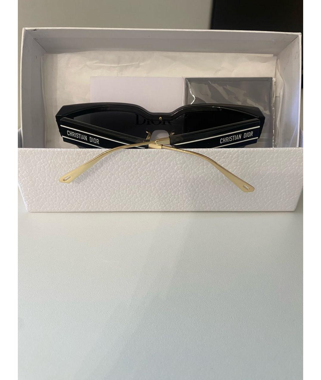 CHRISTIAN DIOR Антрацитовые пластиковые солнцезащитные очки, фото 4