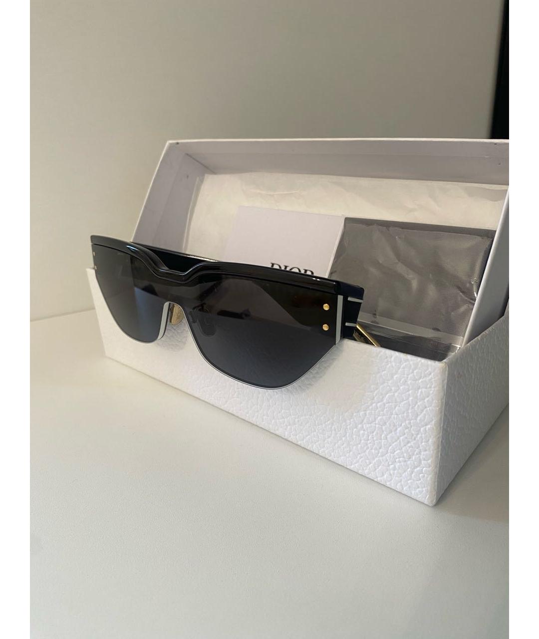 CHRISTIAN DIOR Антрацитовые пластиковые солнцезащитные очки, фото 3