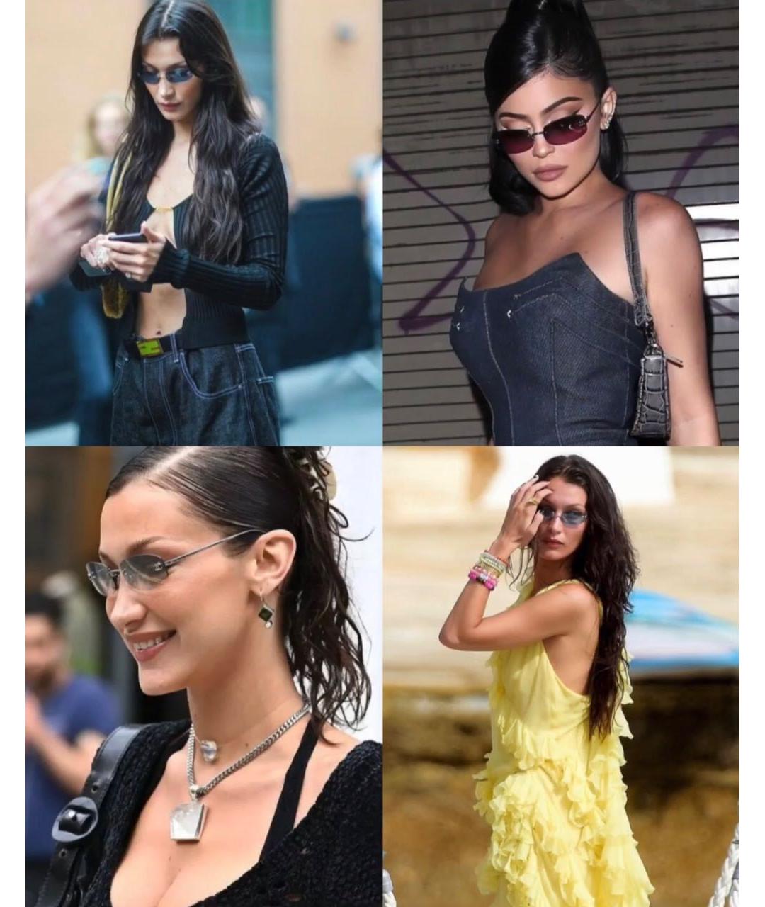 CHANEL Розовые металлические солнцезащитные очки, фото 7