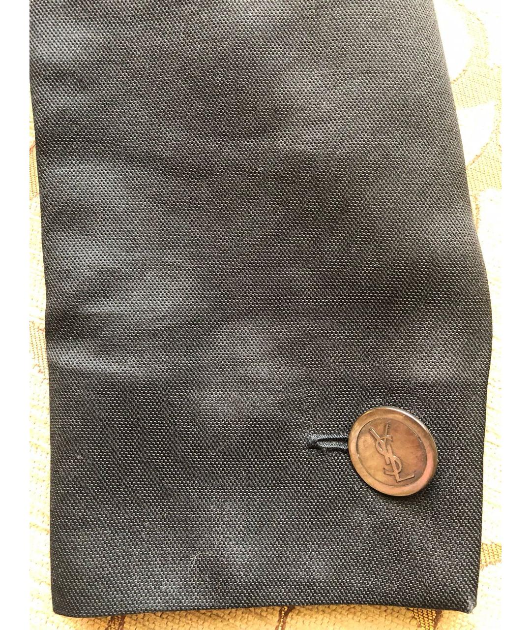 SAINT LAURENT Черный ацетатный жакет/пиджак, фото 7