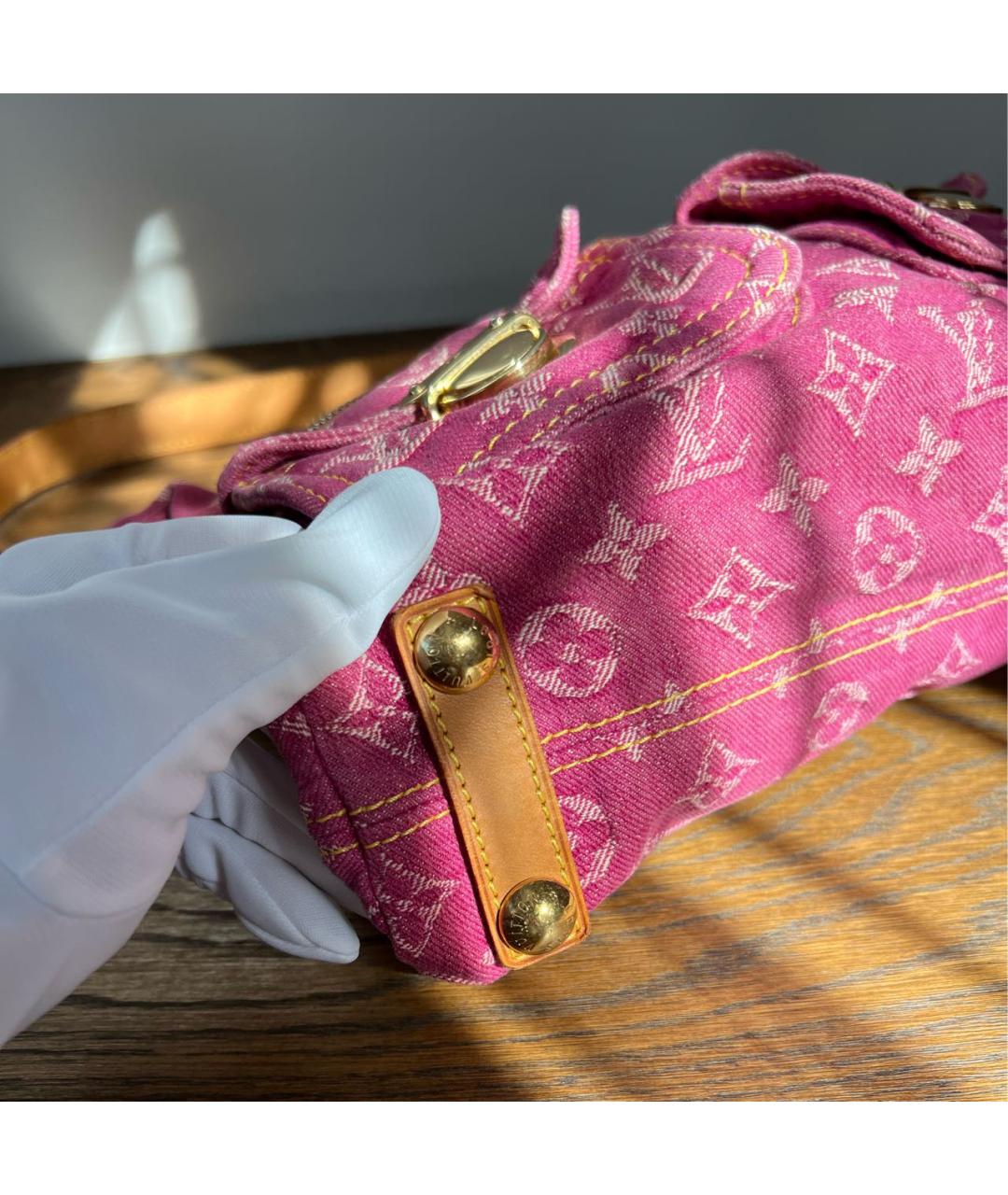 LOUIS VUITTON Розовая сумка с короткими ручками, фото 6