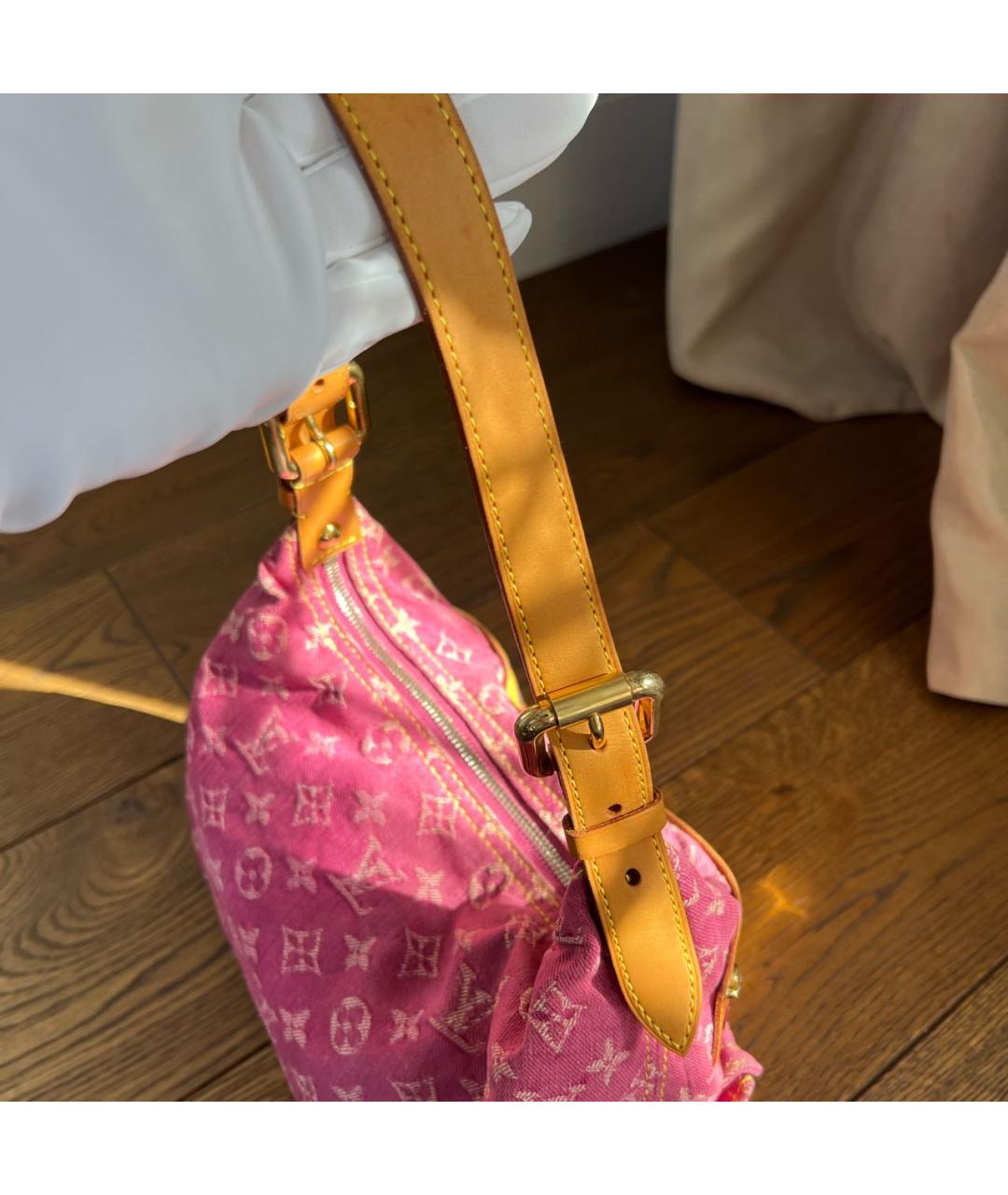 LOUIS VUITTON Розовая сумка с короткими ручками, фото 7