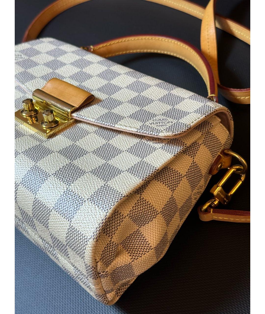 LOUIS VUITTON Белая сумка через плечо, фото 5