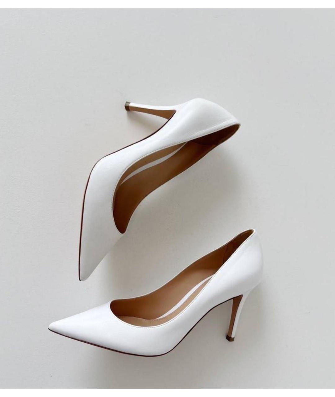 VETIVER Белые кожаные туфли, фото 4