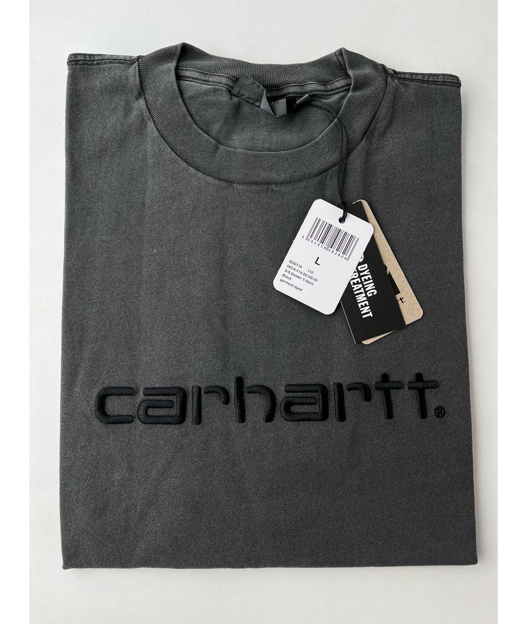 CARHARTT WIP Антрацитовая футболка, фото 3