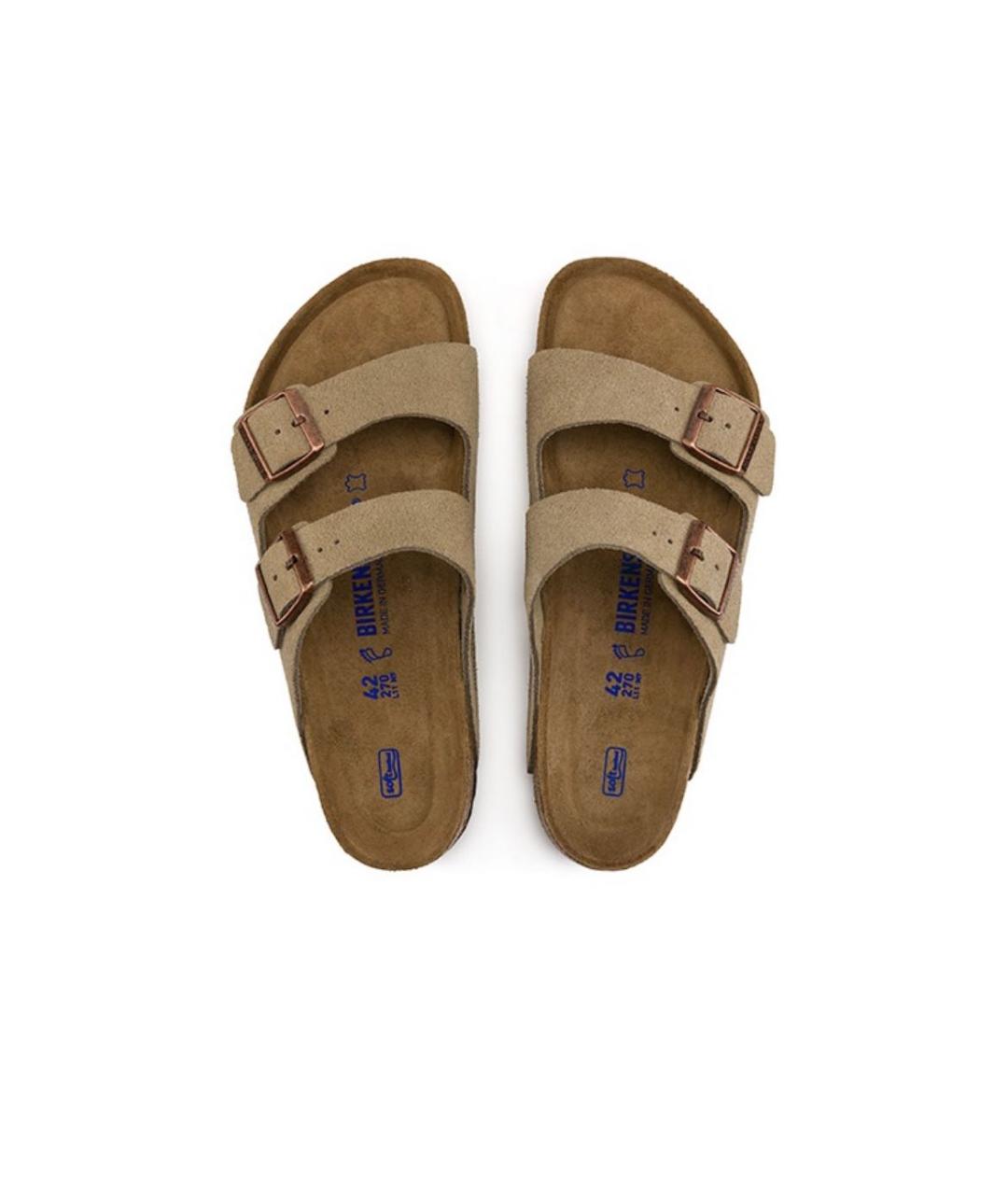 BIRKENSTOCK Бежевые сабо, фото 3