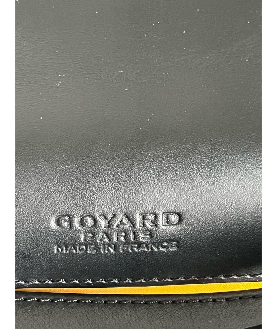 GOYARD Черная кожаная сумка на плечо, фото 3