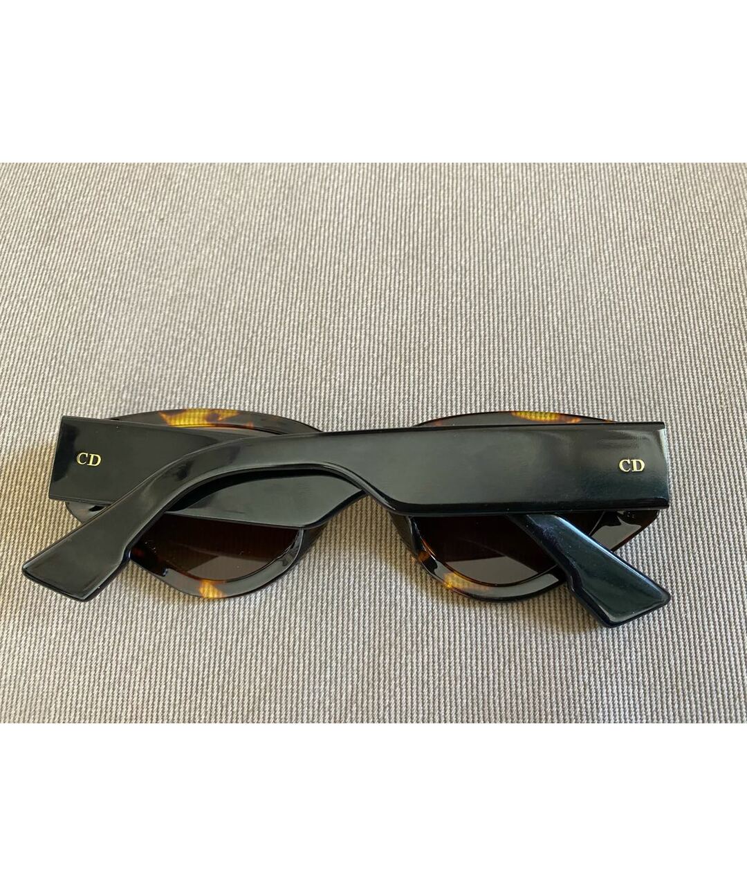 CHRISTIAN DIOR PRE-OWNED Коричневые пластиковые солнцезащитные очки, фото 8