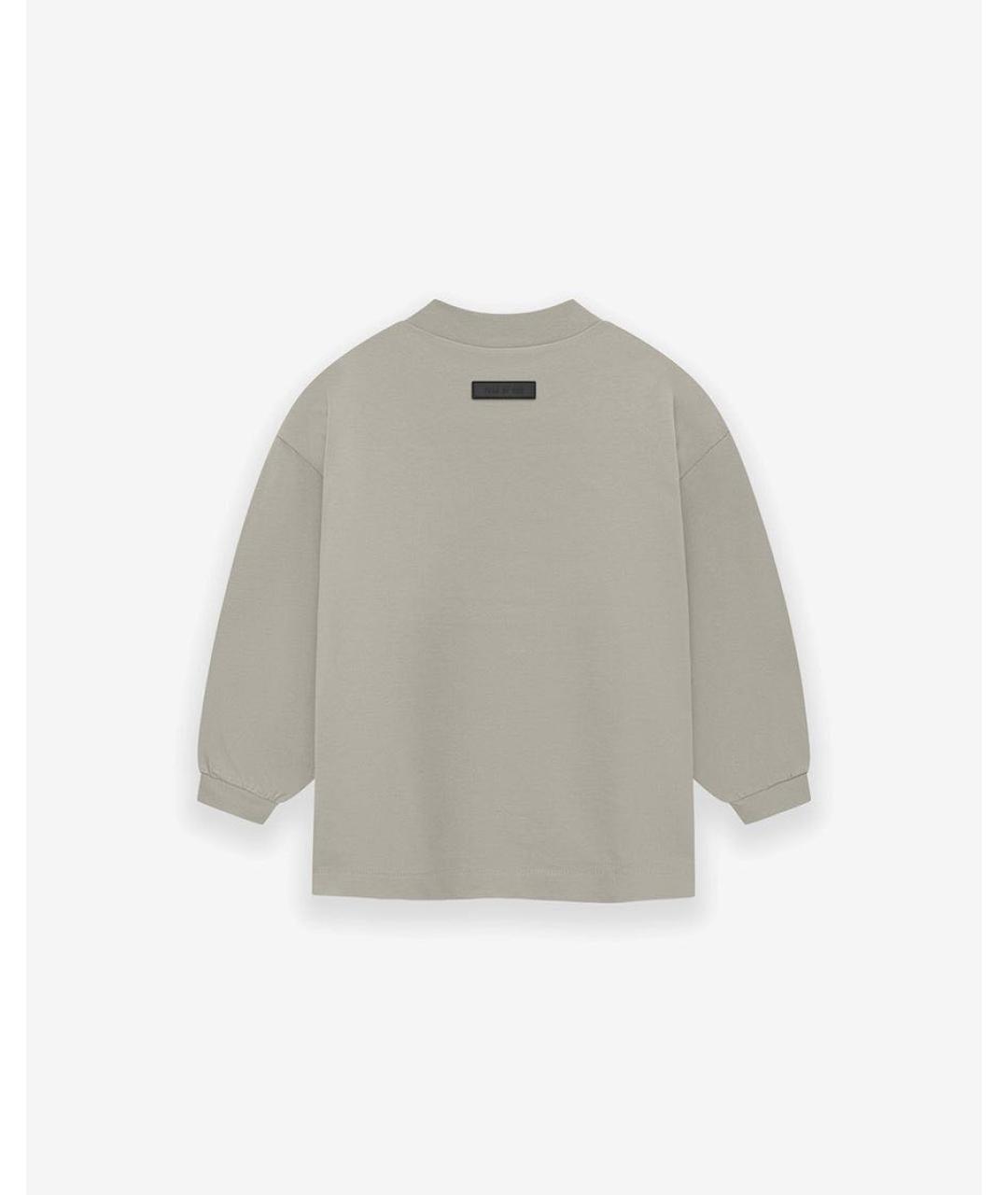 FEAR OF GOD ESSENTIALS Бежевая хлопковая детская футболка, фото 2