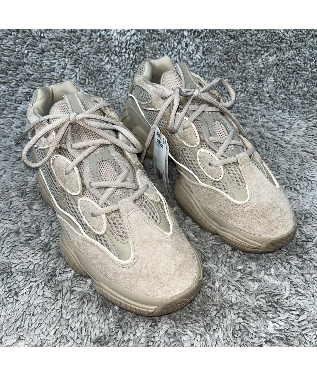 ADIDAS YEEZY Бежевые низкие кроссовки / кеды, фото 5