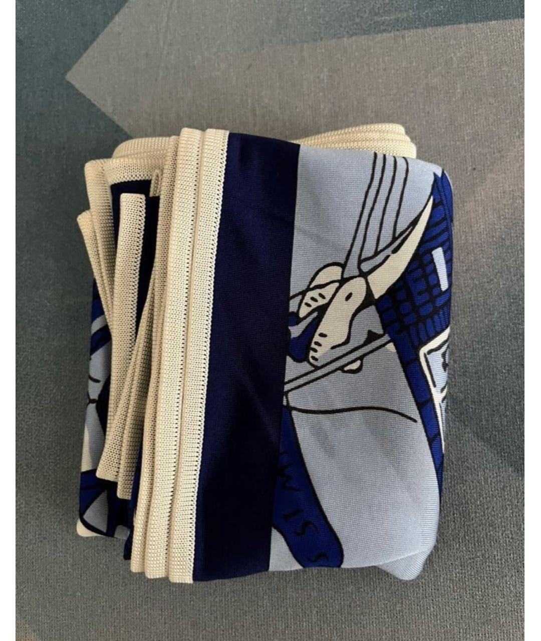 HERMES Мульти шелковый платок, фото 2