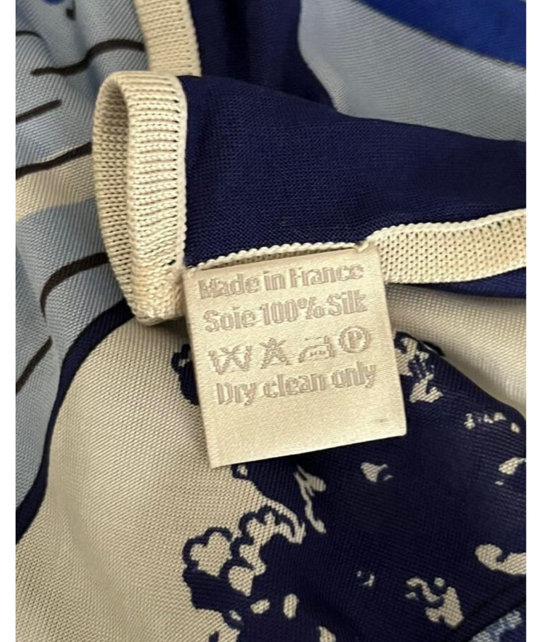 HERMES Мульти шелковый платок, фото 4