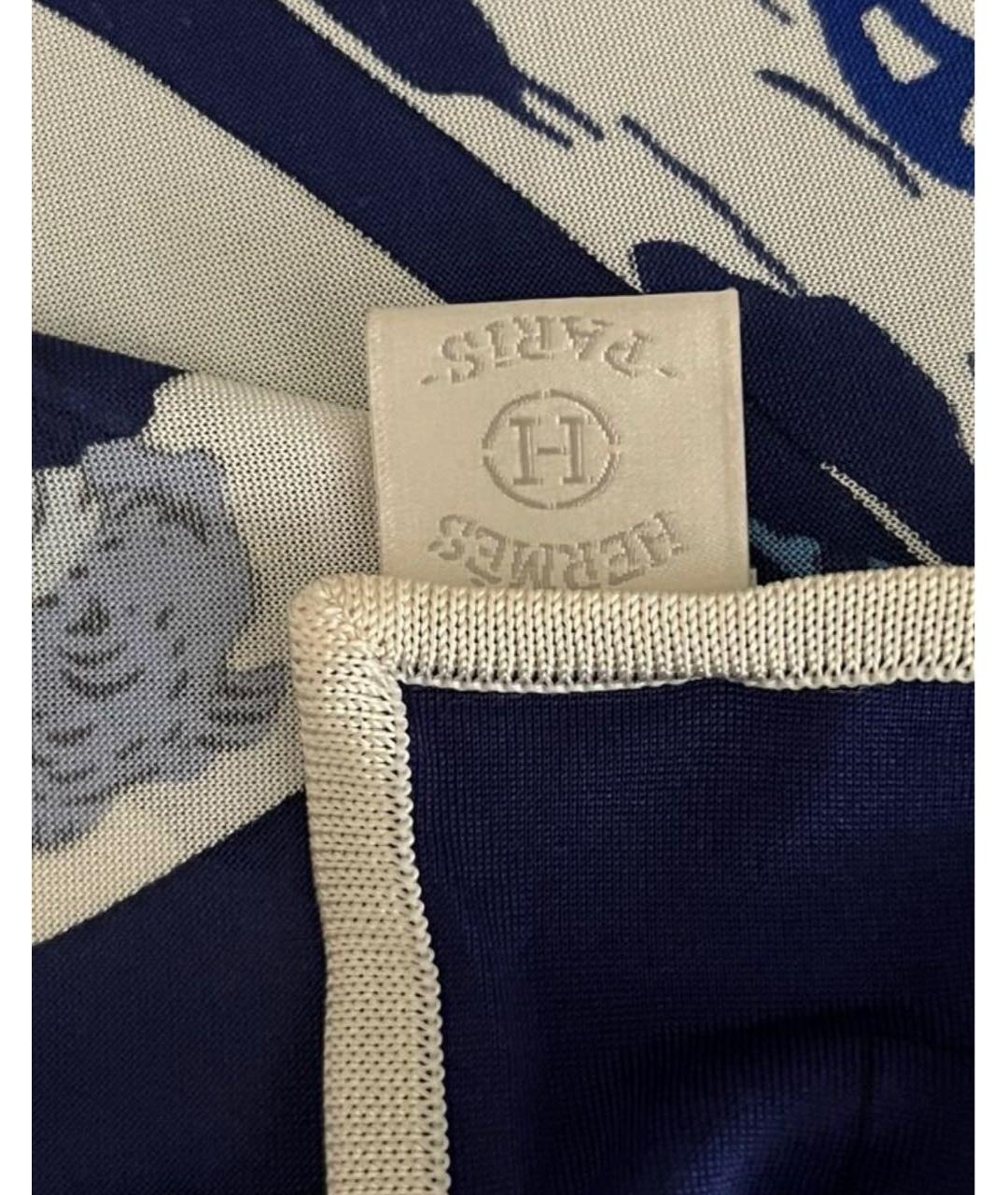 HERMES Мульти шелковый платок, фото 3