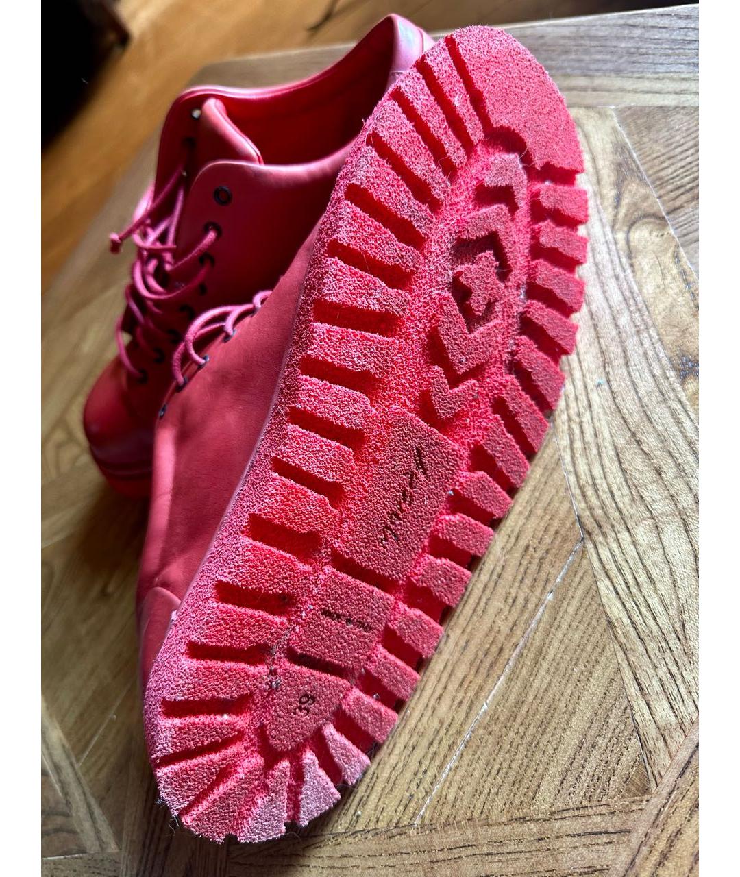 MARSELL Красные кожаные ботинки, фото 5