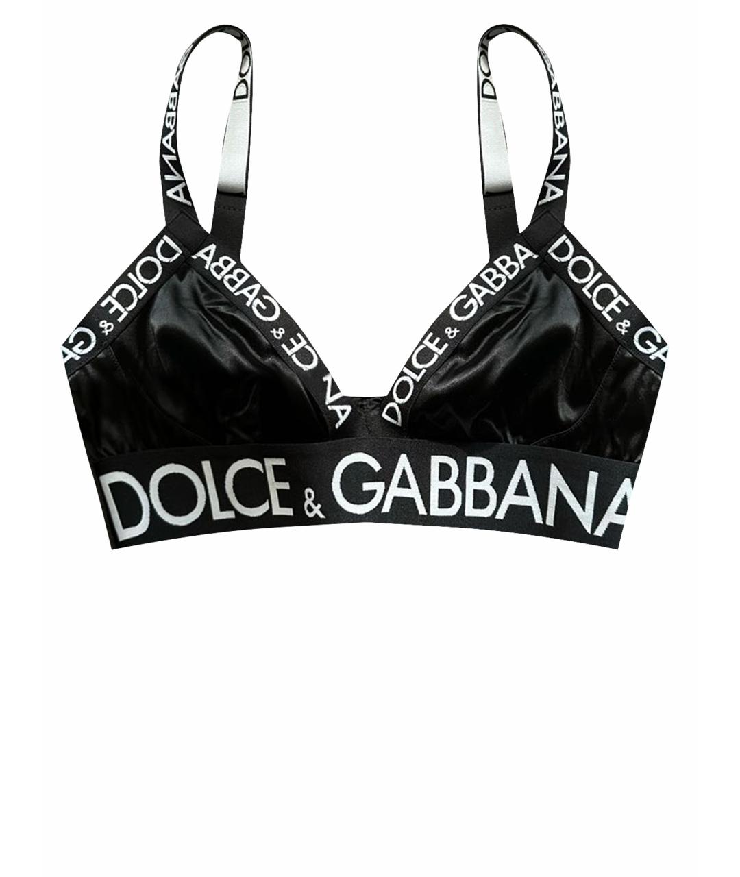 DOLCE&GABBANA Черный атласный корсет, фото 1