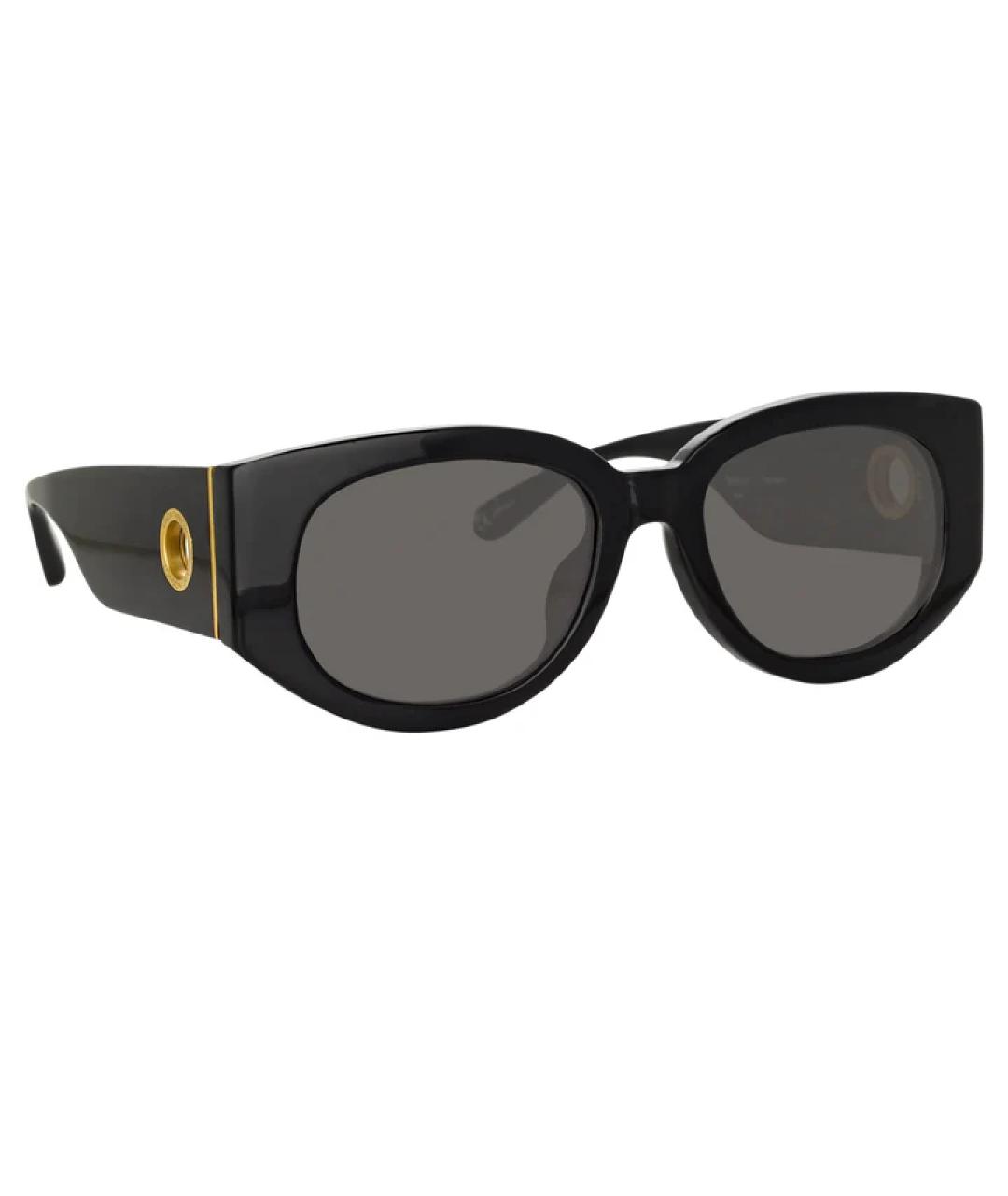 LINDA FARROW Черные солнцезащитные очки, фото 1