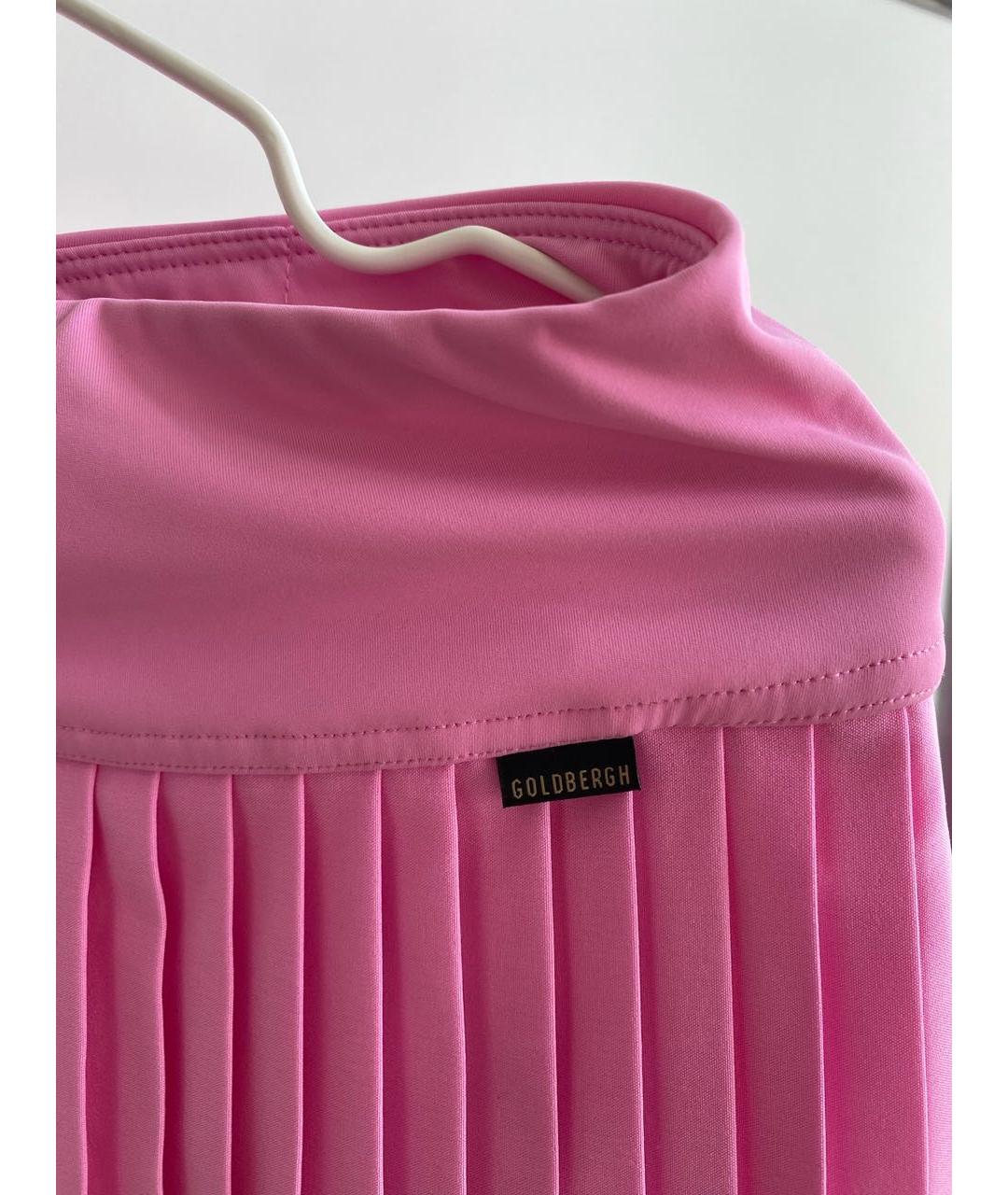 Goldbergh Розовая полиэстеровая юбка мини, фото 2