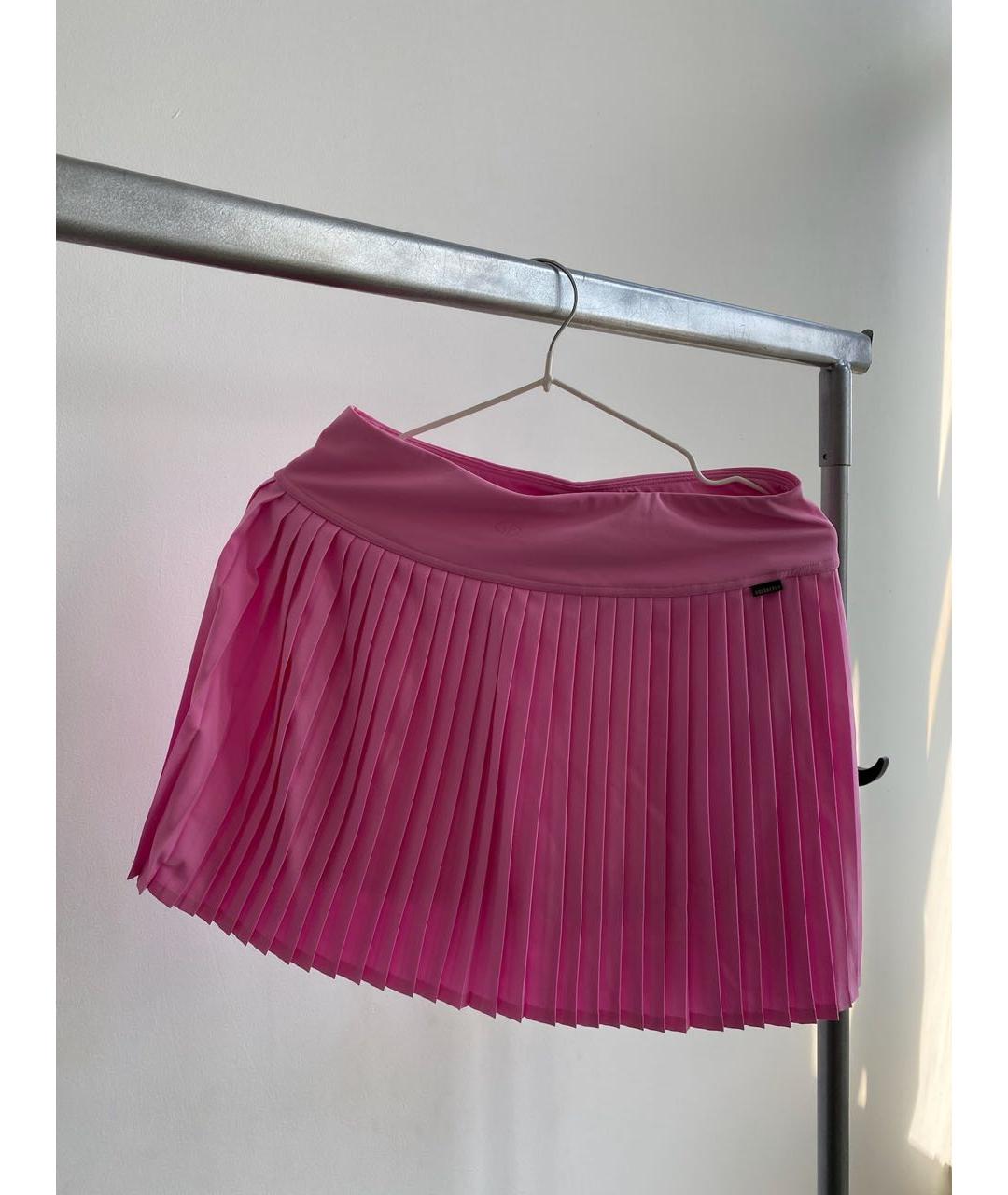 Goldbergh Розовая полиэстеровая юбка мини, фото 8