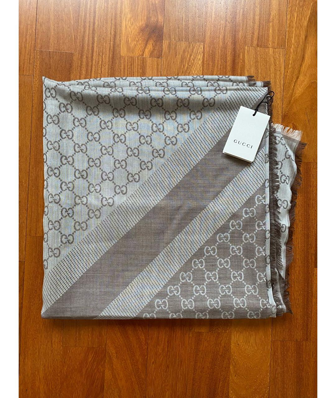 GUCCI Шерстяной платок, фото 5