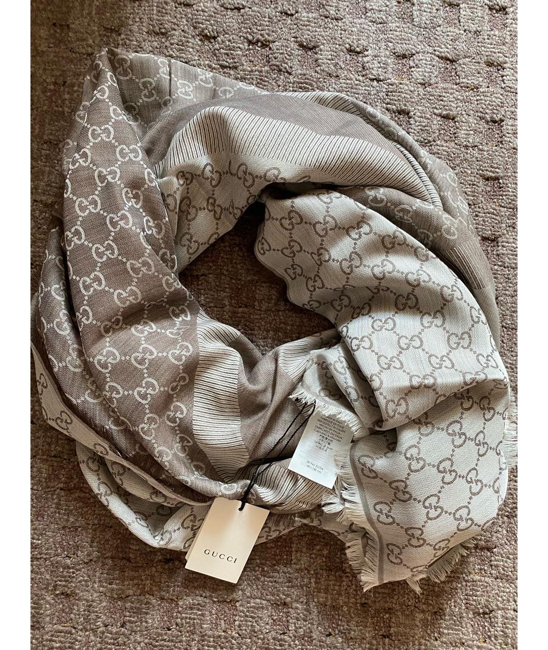 GUCCI Шерстяной платок, фото 4
