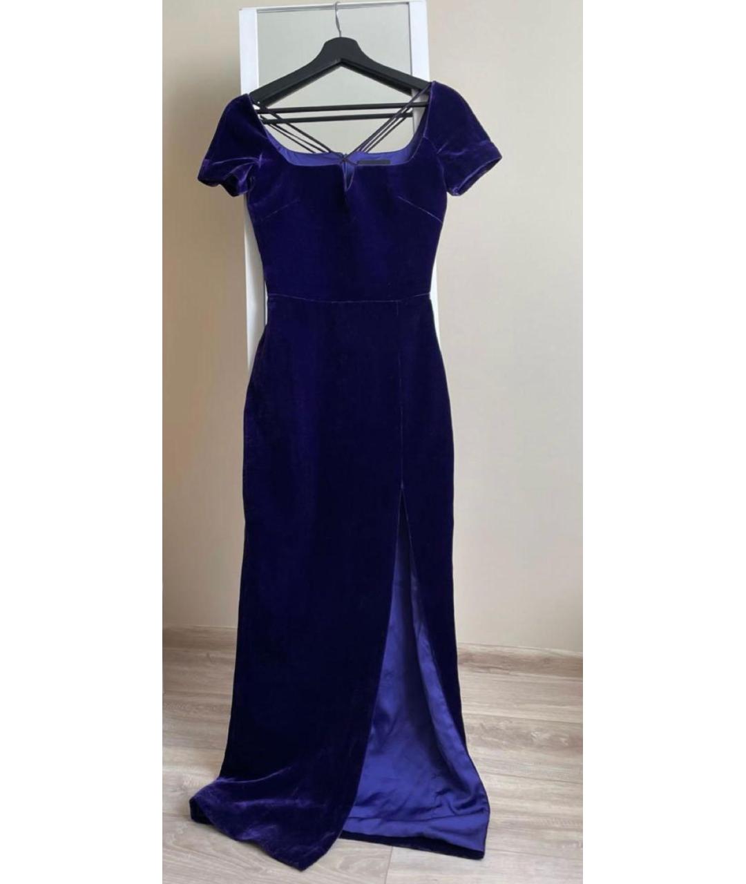 RASARIO Фиолетовое бархатное вечернее платье, фото 5