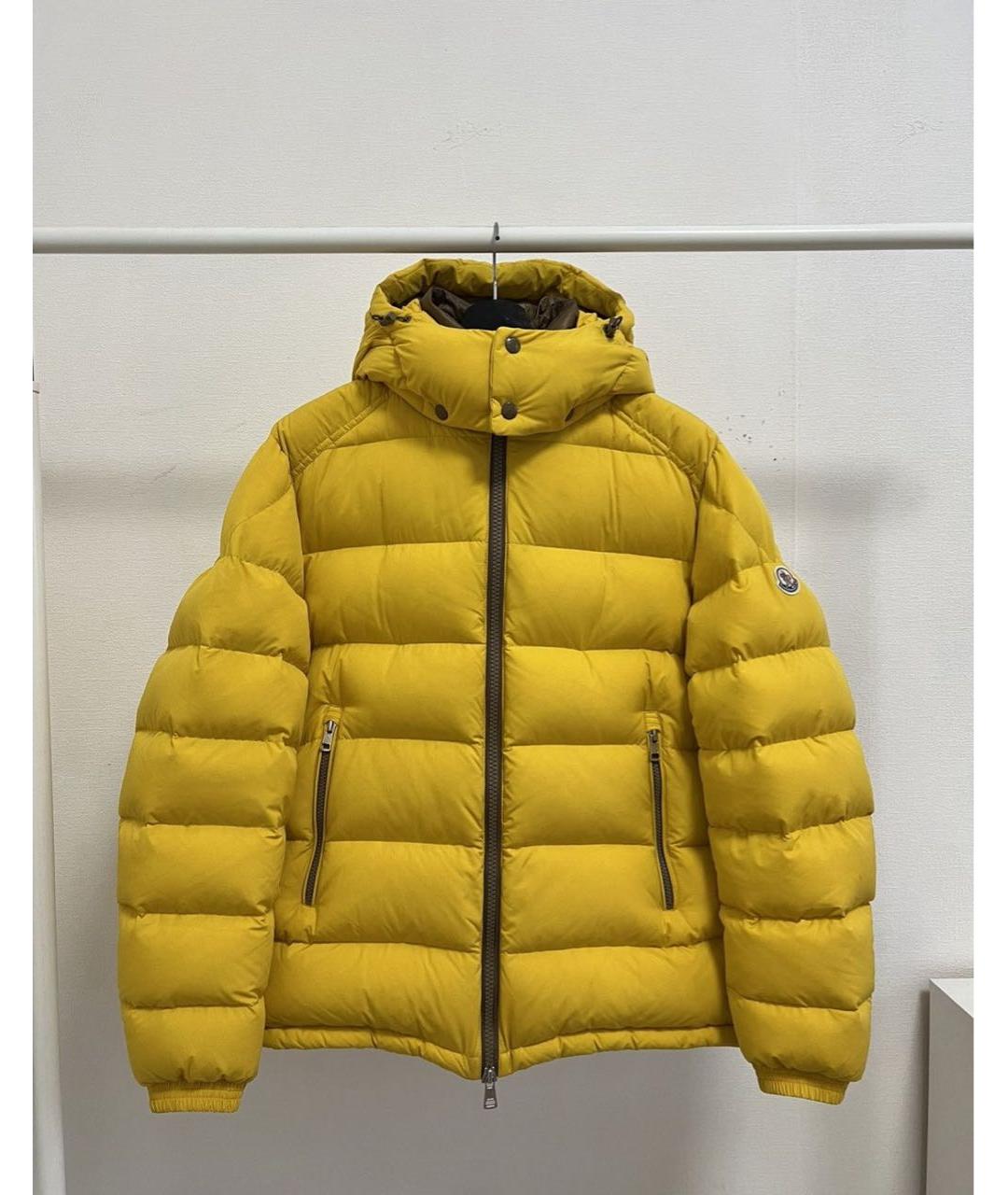 MONCLER Желтый пуховик, фото 9