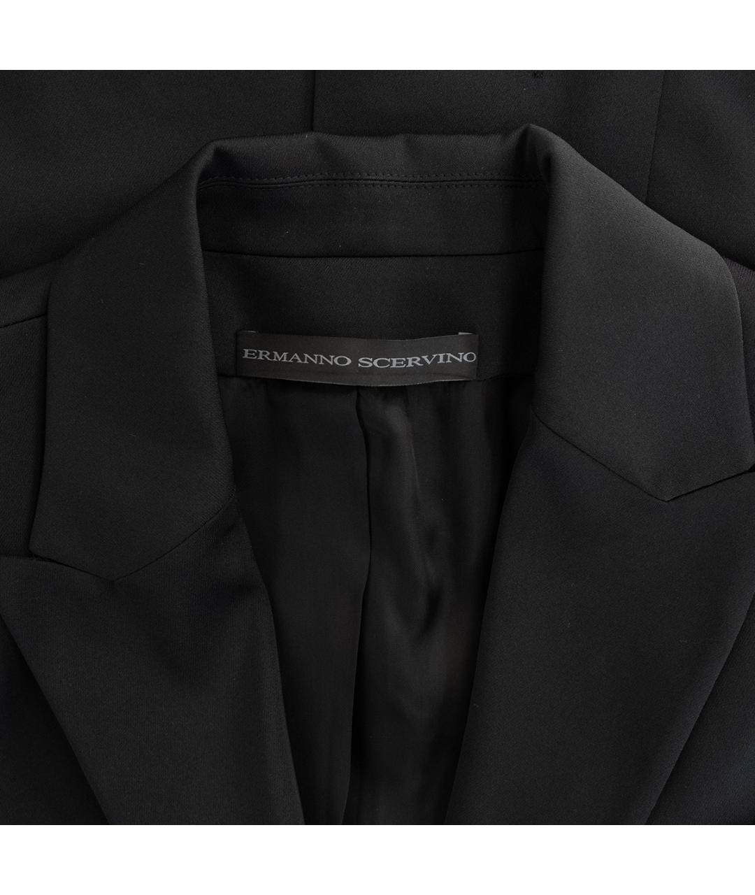 ERMANNO SCERVINO Черный полиэстеровый жакет/пиджак, фото 3