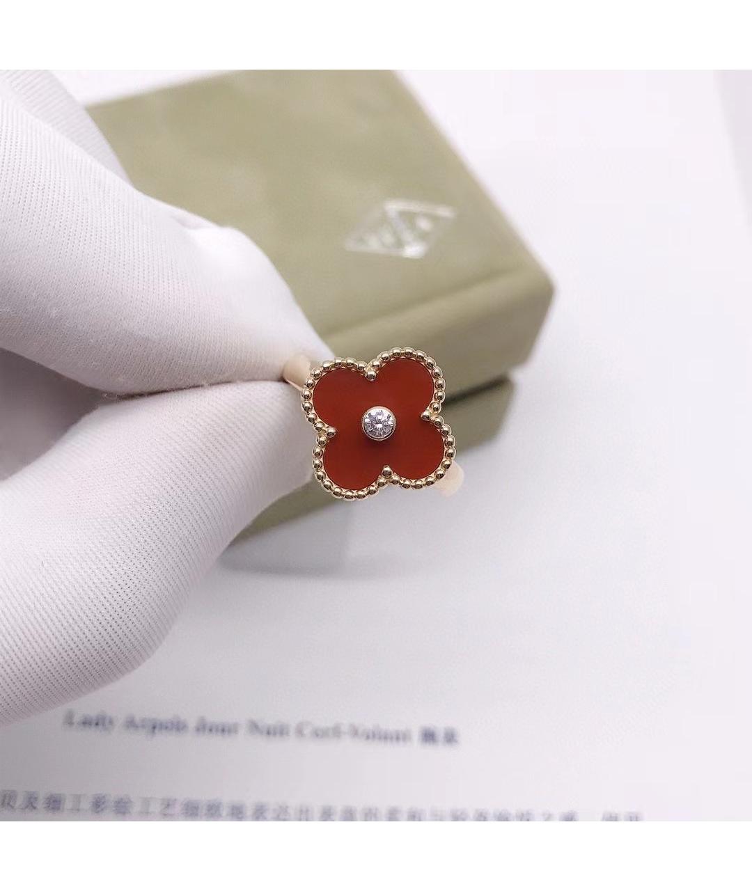 VAN CLEEF & ARPELS Красное кольцо из желтого золота, фото 3