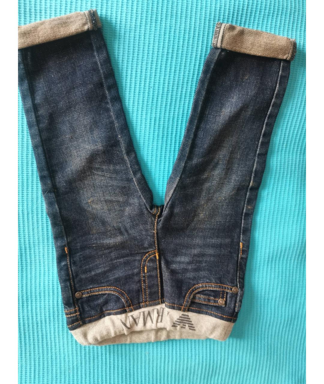 ARMANI JEANS Синие деним детские джинсы, фото 7